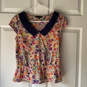 Jessica Simpson Floral Blouse, Size Medium